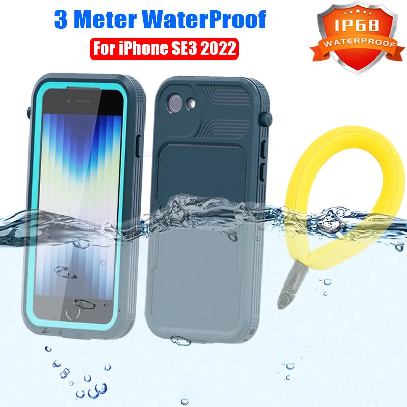 Capa Impermeável IP68 para iPhone SE e iPhone 7/8
