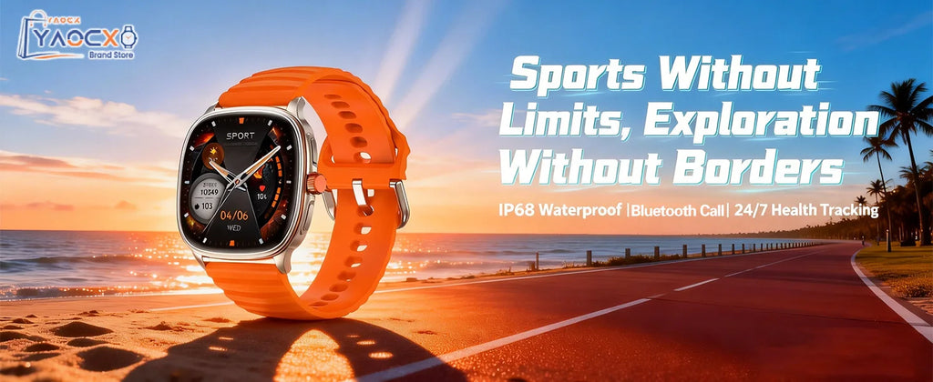 Smartwatch 2026 — Ecrã HD 1.73'', Voz AI, Música, Meteorologia, Modos Desportivos e IP68