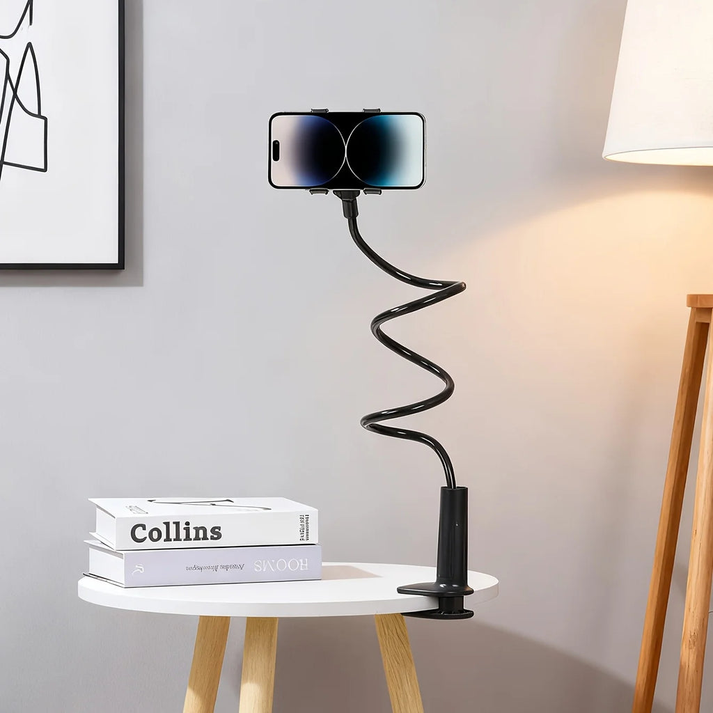 Suporte de Telefónico para Cama em Liga de Alumínio — Braço Flexível